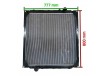 Радиатор охлаждения алюминиевый бачки пластмас PA66-GF30 HOWO двиг:WD615 