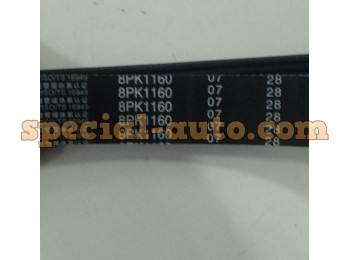 Ремень 8PK1160 вентилятора SHAANXI качество (производитель QINYAN)