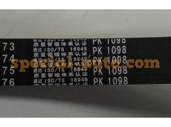 Ремень 6PK1098 вентилятора JWZ качество (производитель QINYAN)