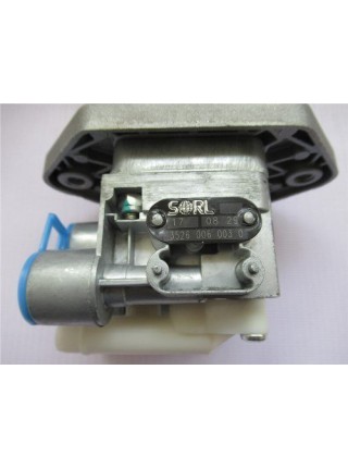Клапан воздушный стояночного тормоза NORD BENZ (3 отверстия с боку 14MM) качество (производитель SORL)