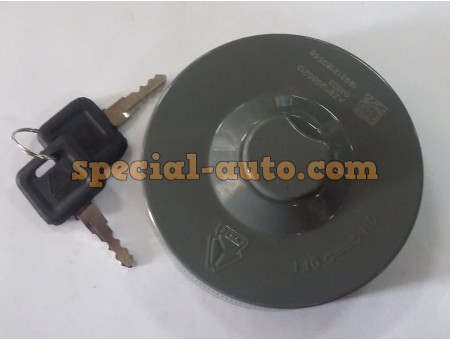 Крышка для бензобака с ключом с тремя пазами (металл) HOWO/SHAANXI (качество)