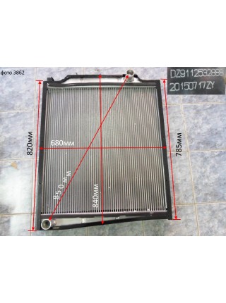 Радиатор охлаждения алюминиевый (бачки пластмассовые) SHAANXI 2888
